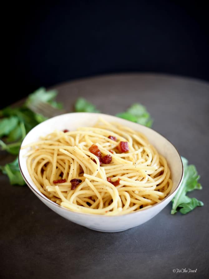 Pasta, Pancetta, and Parma Cheese