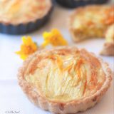 An Easy Zucchini Flower RecipeQuiche | ForTheFeast.com #zucchini #delicious #recipe