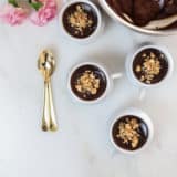 Chocolate pots de creme #dessert #chocolate