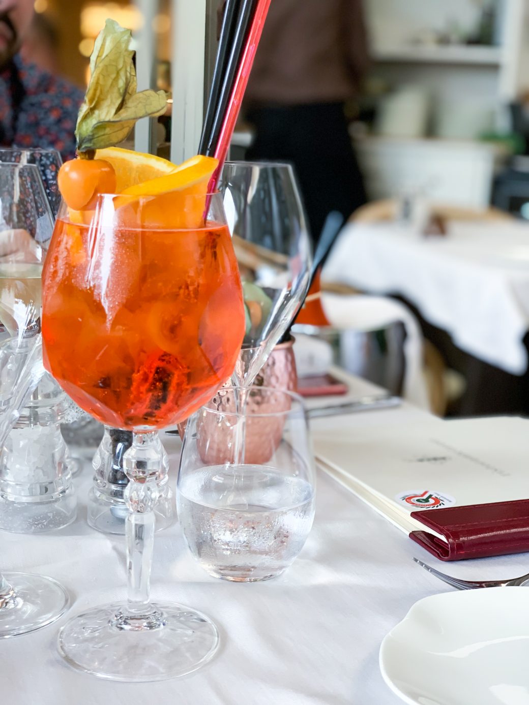 A Classic Aperol Spritz - For The Feast | Carrie Pacini